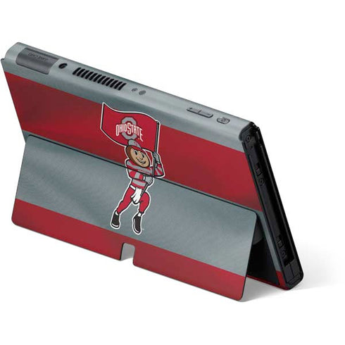 Ohio State University OSU Buckeyes Flag Nintendo Switch OLED (2021) Skin